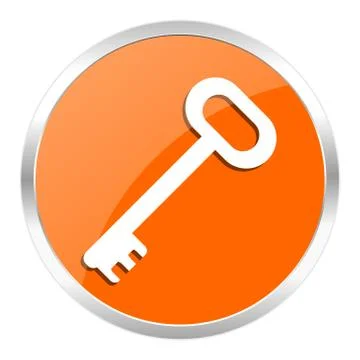 Orange web button Stock Illustration