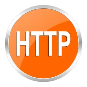 Orange web button Stockillustratie