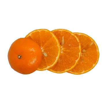 Orange  on white background 05 Stock Photos