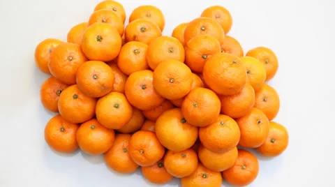 Orange on white background. Stock Footage 44983856