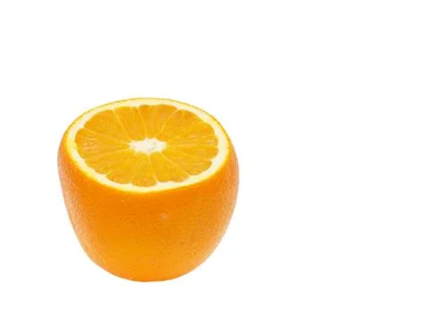Orange on white background Stock Photos