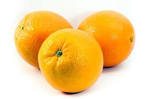 Orange on a white background. Foto stock