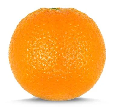 Orange on white background Stock Photos
