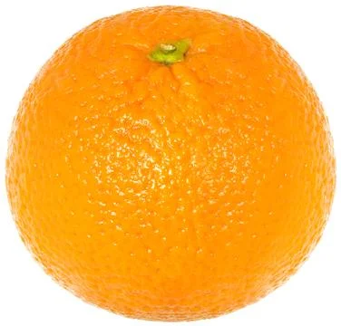 Orange on white background Stock Photos