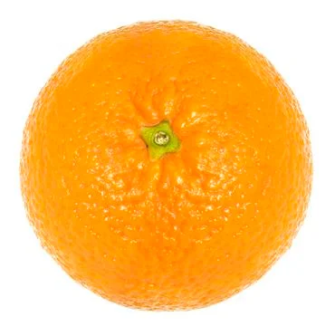 Orange on white background Stock Photos