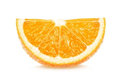 Orange on white background Stock Photos
