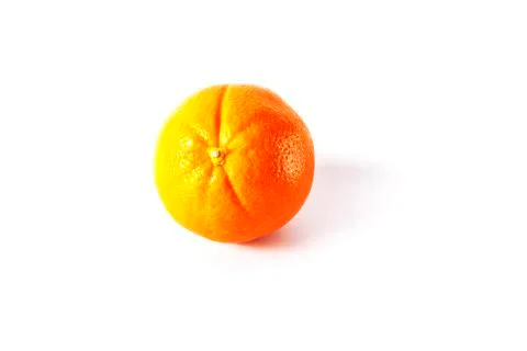 Orange on white background Stock Photos