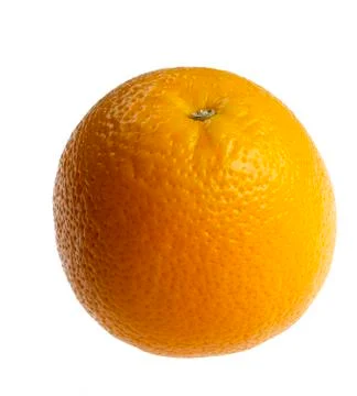 Orange on white background Stock Photos