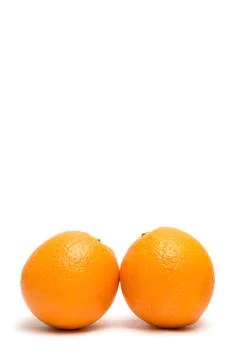 Orange on white background Foto stock