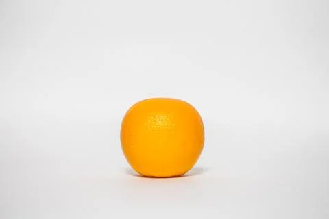 Orange in white background Stock Photos