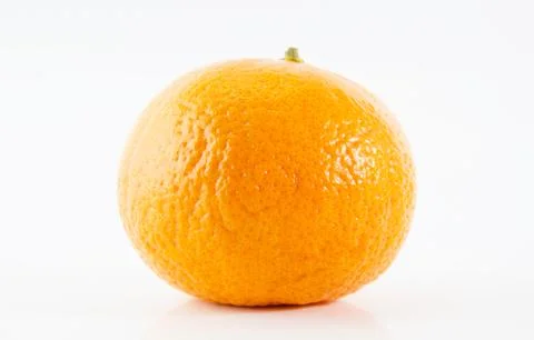 Orange on white background Stock Photos
