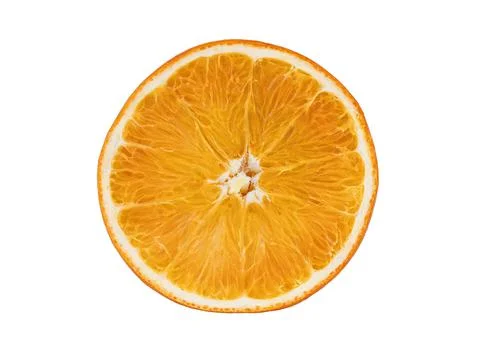 Orange on white background Stock Photos
