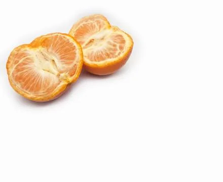 Orange on white background Stock Photos