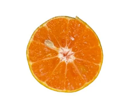 Orange  on white background Foto stock