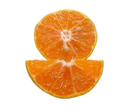 Orange  on white background Stock Photos