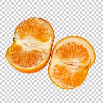 Orange on white background Stock Photos