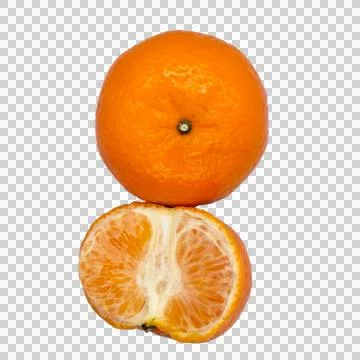 Orange on white background Stock Photos