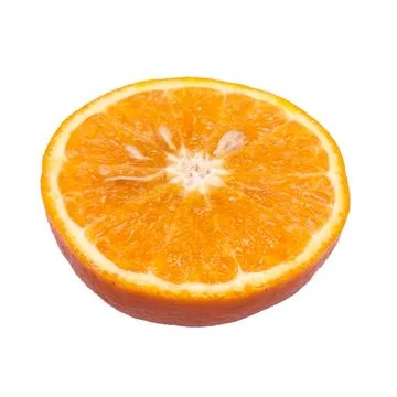 Orange on white background Stock Photos