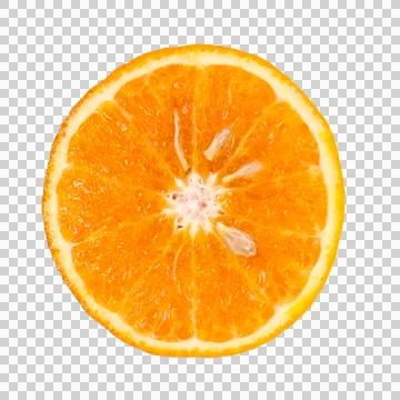 Orange on white background Stock Photos