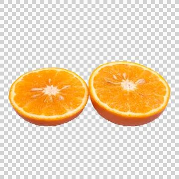 Orange on white background Stock Photos