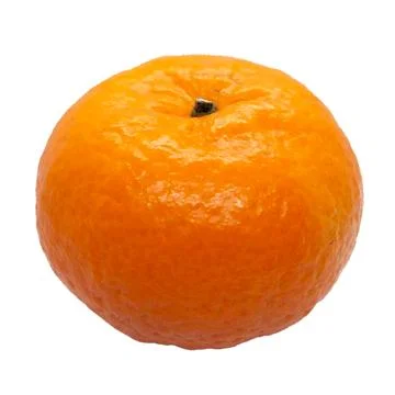 Orange on white background Stock Photos