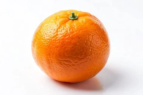 Orange on a white background. Ripe orange fruit on a white background Stock Photos