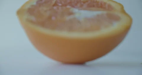 Orange white background tabletop Stock Footage 128080235