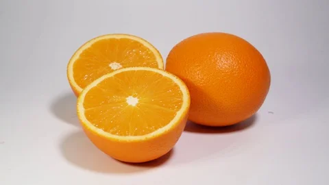 Orange On White Backgroung 库存影片 97290598
