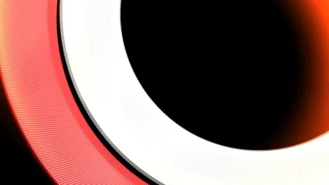 Orange White Circular bars Moving Stock Footage 275435343