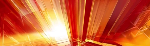 Orange white glass geometric studio motion background with glossy slides Stock Footage 283340981