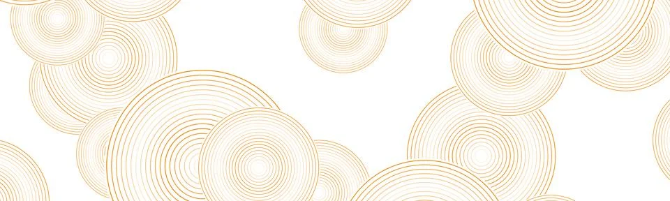 Orange white linear circles geometric abstract tech background 스톡 일러스트