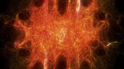 Orange White Neon Light Core Stock-Footage 326716673