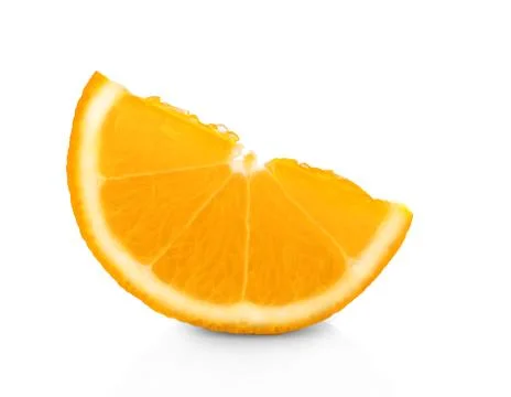 Orange on white Stock Photos