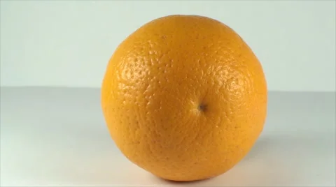 Orange On A White Surface, Fruit, Dessert, Delicious, Bio, Organic, Pan Stock Footage 40616922