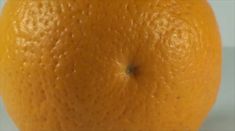 Orange On A White Surface, Fruit, Dessert, Delicious, Bio, Organic, Zoom Out Stock Footage 40616933
