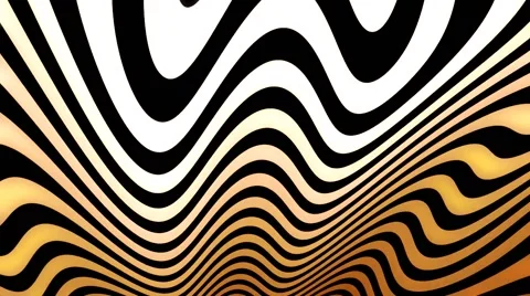 Orange White Zebra waves Abstract Loop. Vídeos de archivo 40430321