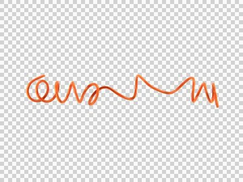 Orange wire cable of usb and adapter isolated on white background.Electronic Stock Photos