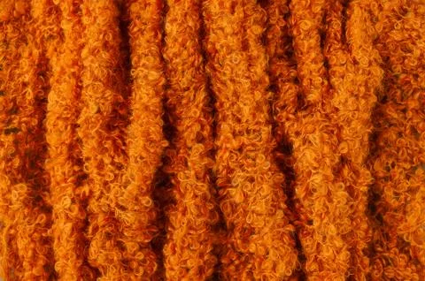 Orange wool texture. Winter ideas for background Stock Photos