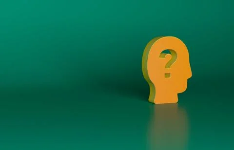 Orange Worker icon isolated on green background. Business avatar symbol user Stock Illustration