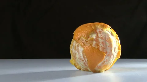 Orange world, cut with blade Stock Footage 1067152