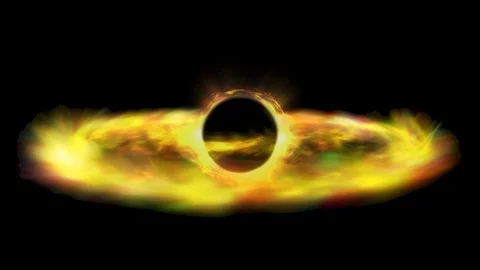 Orange Wormhole Simulation with Alpha Mask Stock Footage 123340953