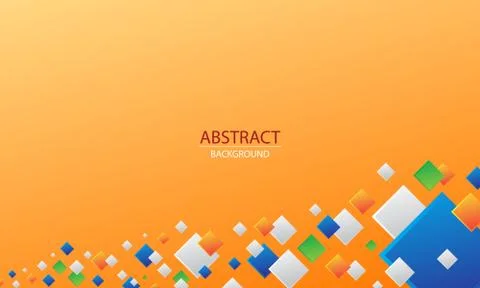 Orange yellow abstract background Stock Illustration