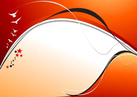 Orange yellow  abstract background. Vector illustration Stock Illustration