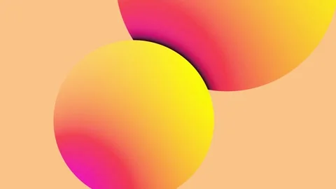 Orange yellow background. space for text. gradient circles are minimalism Stock Footage 274477585