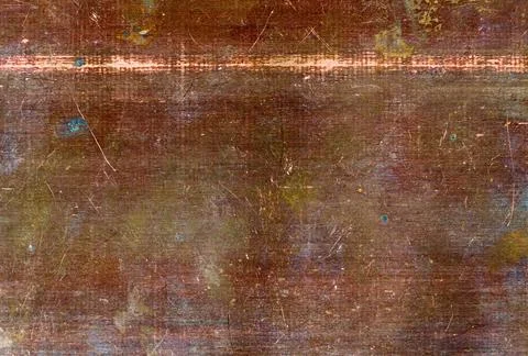 Orange-yellow copper surface flat close-up texture Фото