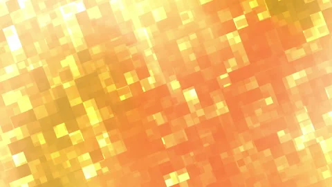 Orange to yellow glowing pixel Stock Footage 303579749