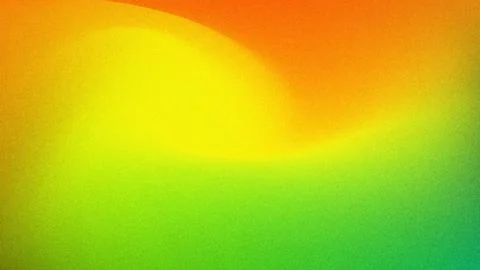 Orange Yellow Green Abstract Wave Gradient Background with Grain Texture Stock Illustration