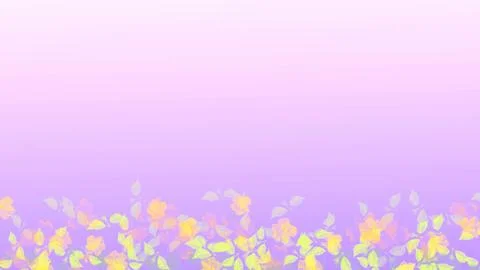 Orange yellow leaves on pink gradient for decoration Stock Illustration