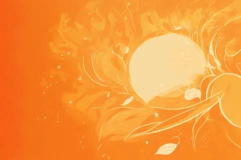 Orange yellow pastel background Stock Illustration