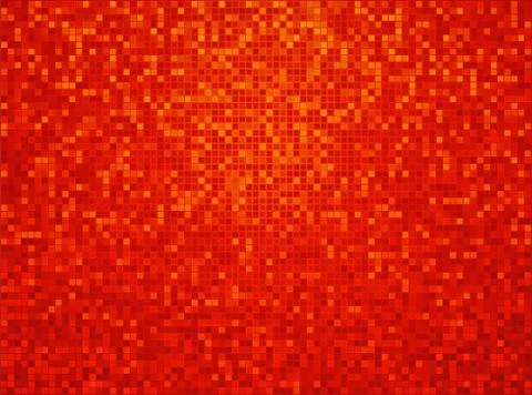 Orange yellow red checkered background with a light vignette Stock Illustration
